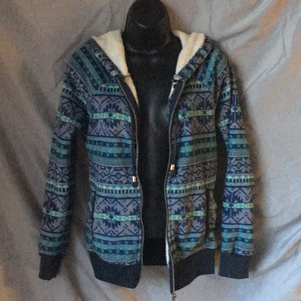 Cute super soft and warm zip up hoodie